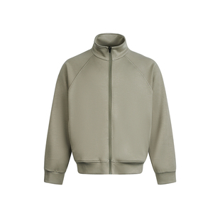 Dream made美式cleanfit短款灰色开衫卫衣男女春秋季休闲拉链外套