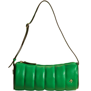 MANU Atelier 牛皮 Padded Cylinder 单肩手提法棍包