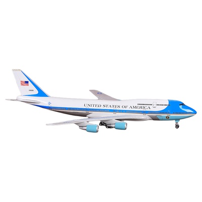 空军一号波音747仿真飞机模型