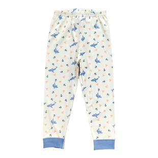 2条装儿童纯棉无骨A类磨毛舒绒男童女童宝宝全棉打底保暖收口秋裤