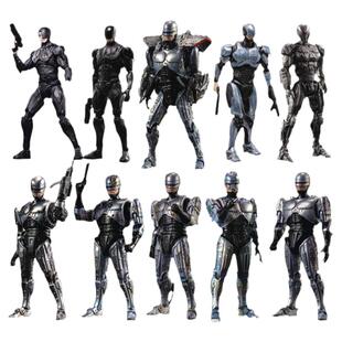 HIYA海雅1/18 3.75寸 机械战警 机器警察 ED209机甲可动手办 模型