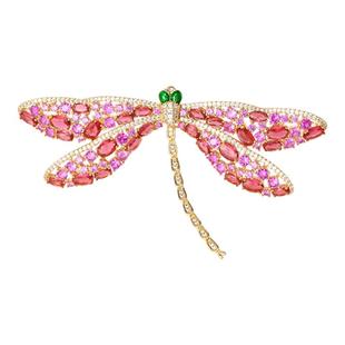 艺术感蜻蜓胸针女2025新款爆款高端精致时尚胸花大衣西装别针配饰