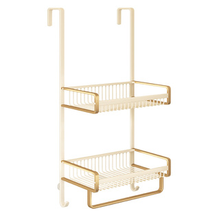 浴室置物架浴巾架挂篮厕所淋浴玻璃门挂架洗手间架子卫生间毛巾架