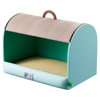 2026新式狗窝四季通用夏日可拆洗半封闭大型犬夏季凉席狗房子狗屋