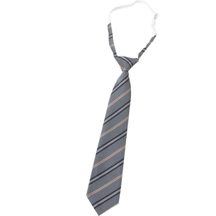 灰色条纹领带免打懒人短款学院风领带女jk日系学生衬衫装饰dk男潮