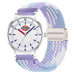 适用迪凯思Dickies手表带CL539男女款磁吸编织透气初高中学生腕带