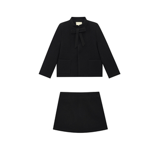 【清仓价】橘子树在哪儿小香风毛呢套装女冬季羽绒外套裙子两件套