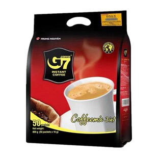越南进口中原G7三合一速溶咖啡800g(50包X16g)咖啡粉方包邮热销中