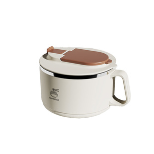 新款泡面碗304不锈钢宿舍学生带盖高颜值大容量食品级沥水家用碗