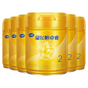 飞鹤卓睿2段乳铁蛋白婴幼儿配方奶粉750g*6罐专利HMO升级官方