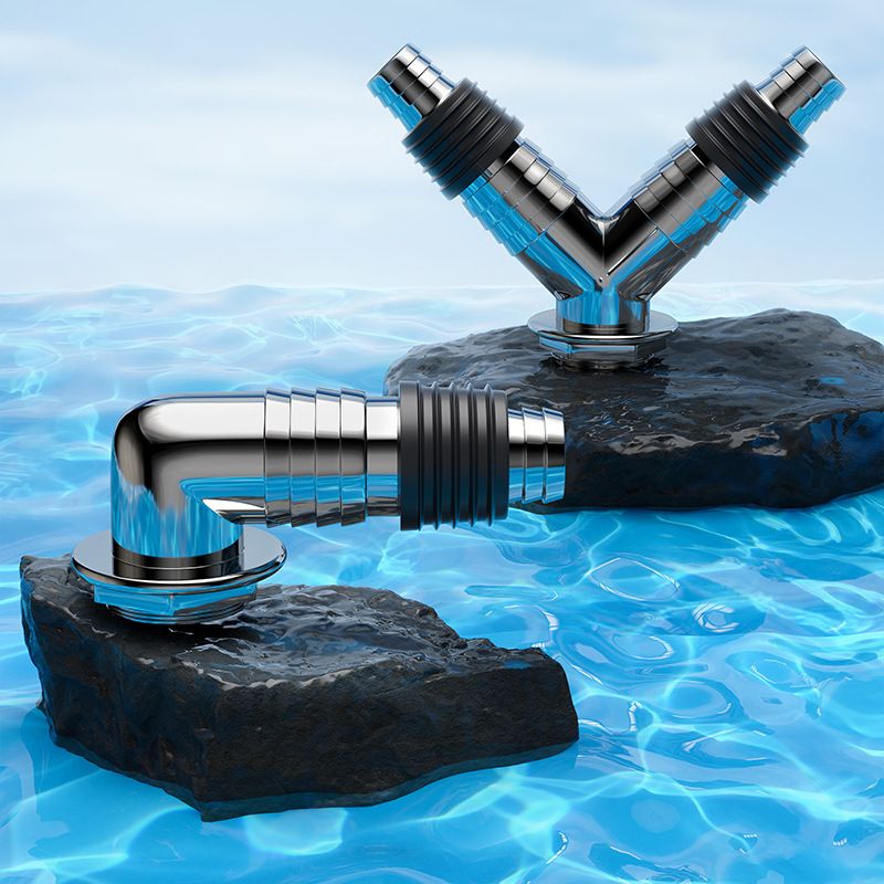 塑料弯头洗衣机地漏卫浴双地漏配件通通用洗衣机排水管弯头三