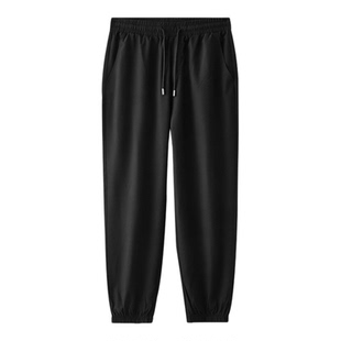 秋冬加长版男裤高个子190运动裤大码宽松加肥加大抽绳束脚裤加绒