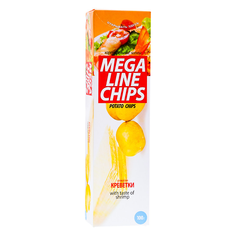 白俄罗斯进口薯片megaline阿斯顿恋人非油炸超薄长条休闲零食100g