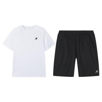 特步运动套装男速干运动服透气男