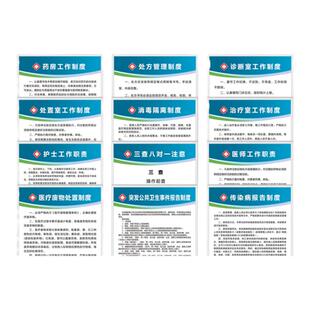 个体诊所规章制度制度牌标识牌医院门诊卫生站村卫生室医务室医疗机构医美医生工作管理制度护士职责