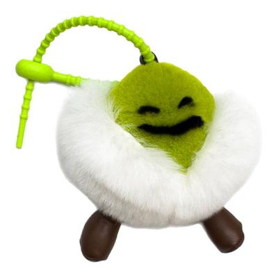 可爱开心果獭兔毛包包钥匙扣挂件