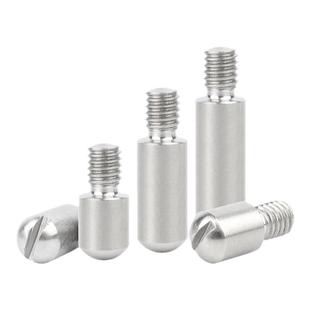 304不锈钢一字开槽外螺纹圆柱销GB831无头台阶螺钉轴位销钉M2-M12