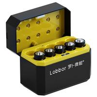 罗卜微能5号7号AA固态锂电池充电仓1.5V大容量快速充电套装10仓10粒适用门锁麦克风游戏手柄相机闪光灯血压计