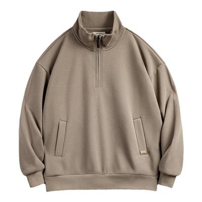 马登工装美式休闲半拉链立领卫衣