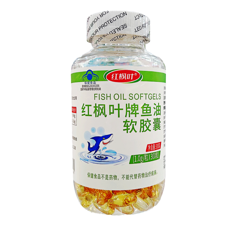红枫叶牌300粒鱼油软胶囊