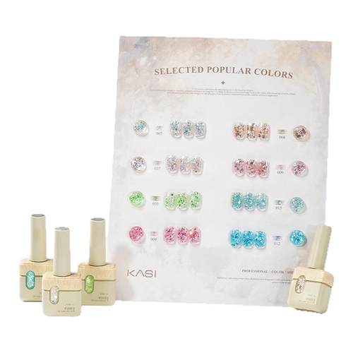 KaSi爆闪大亮片甲油胶2025年新款网红流行显白碎钻金银色美甲专用