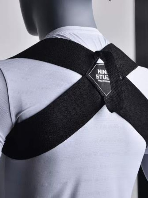 健身胸肌展开仰卧推举背部训练带男女挺胸沉肩收肩胛开肩直背