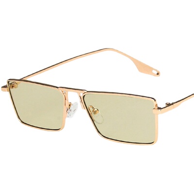 韩国新款浅绿色金属方框凹造型男