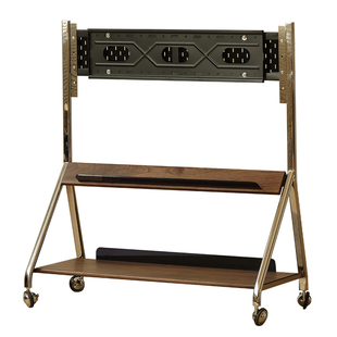 304不锈钢支架电视可移动带轮挂架客厅家用电视机落地推车65-75寸