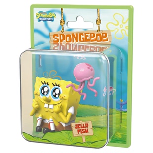 海绵宝宝心动图鉴盲盒比奇堡磁吸冰箱贴小公仔摆件玩具路人鱼kkv