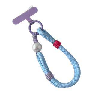 2025新式小清新手机挂绳结实加粗户外徒步登山旅游手腕防丢绳夏季新款手绳腕带吊绳链防盗高级短款女带垫片壳