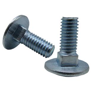 DIN603马车螺栓M16m12 螺钉镀锌 8.8级碳钢加长大半圆头方颈螺丝