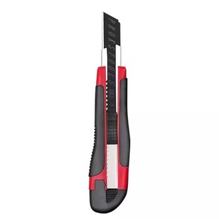 包胶美工刀黑刃刀片刀架大号壁纸刀裁纸墙快递开箱神器刀加厚合金美工刀黑刃加厚特硬刀片包胶