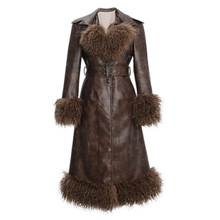 血液供给原创◆流亡之旅 滩羊毛加厚保暖收腰美拉德夹棉大衣外套