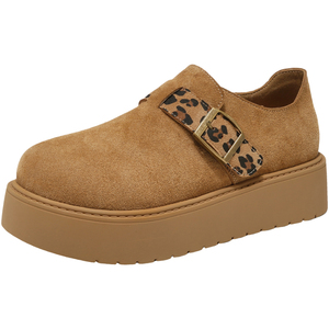 星期六勃肯鞋女2025秋季新款女鞋女款爆款鞋子厚底增高全包乐福鞋