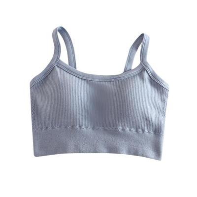【裸感舒适】无缝螺纹棉女士抹胸