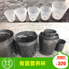 Рассада/питание 育苗杯 育苗袋营养杯营养钵蝴蝶兰树苗育苗盘 黑白杯育苗盆防老化