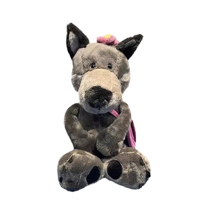 可爱小狼伍迪毛绒玩偶大灰狼情侣背包狼公仔玩具睡觉抱布娃娃礼物