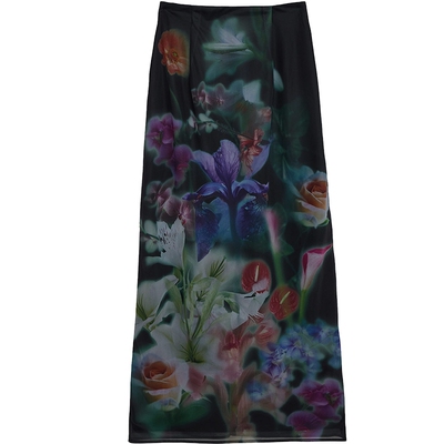 【ins博主同款】AMERI 2025春夏烟雾风印花修身半裙0125109720090