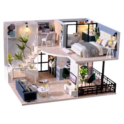 diy手工小屋拼装房模型玩具礼物