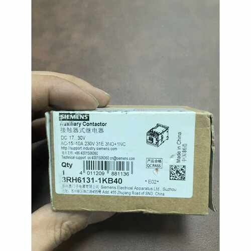 议价西门子接触器式继电器，型号3RH6131-1KB40，DC1