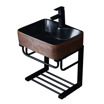 简易洗漱台不锈钢挂墙式洗脸盆