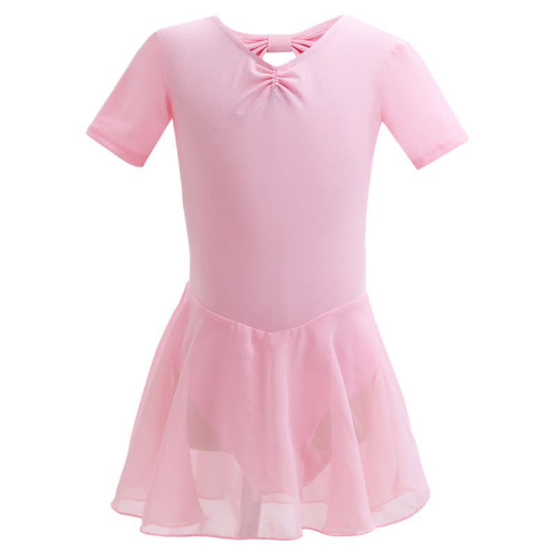 舞蹈服儿童女童短袖芭蕾舞练功服