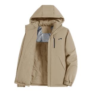 贵人鸟棉服男款冬季2026年新款中年爸爸装棉衣外套男冬款夹棉夹克