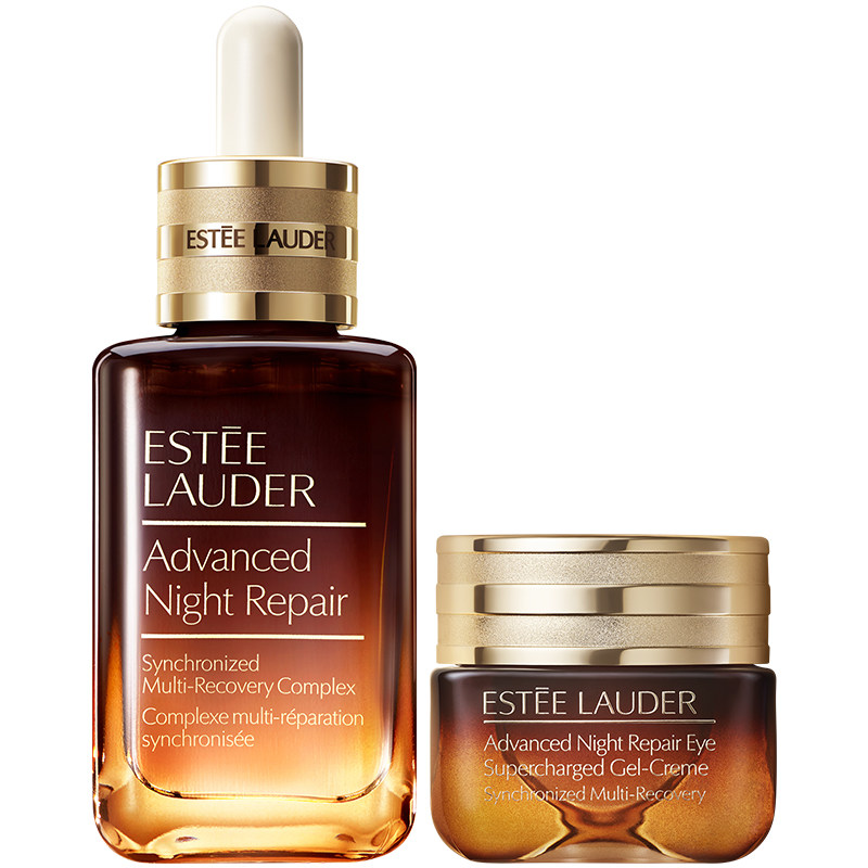 【38现货速发】雅诗兰黛小棕瓶护肤品套装礼盒 眼霜+精华抗皱紧致