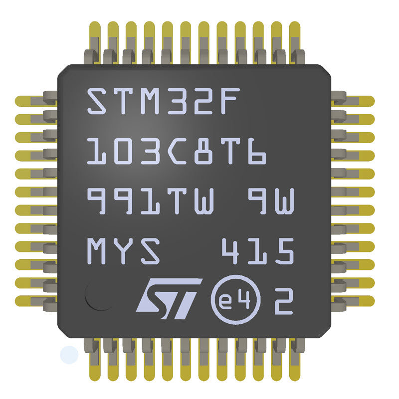 STM32F1系列微控制器PCB封装库 F103/F105/F107 AD格式 带3D模型