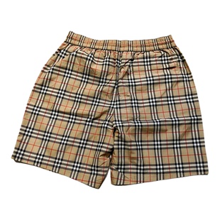 现货BURBERRY/博柏利男款沙滩短裤巴宝莉经典格纹网兜内衬 17295