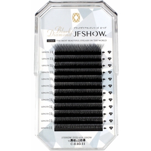 睫妃秀黑钻睫毛系列3D仙朵YY毛混号装单根圆毛扁毛轻柔浓黑不散根