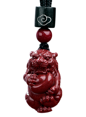 朱砂虎吊坠十二生肖属相龙蛇礼物