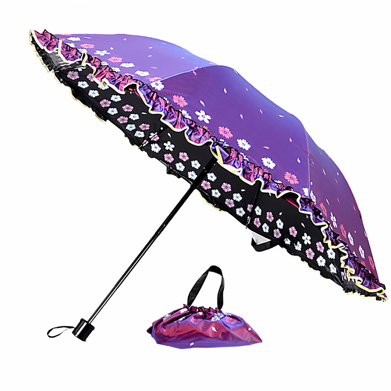 女生花边小雨伞女士防晒雨伞礼物
