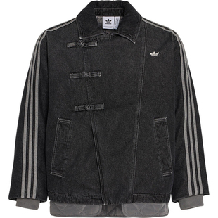 Adidas/阿迪达斯正品三叶草男女翻领新中式保暖棉服KR5066